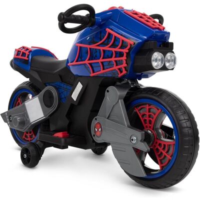 Moto électrique Spiderman - 7,2V, max 30kg, 1,5mph - Publicité Moto électrique Spiderman - 7,2V, max 30kg, 1,5mph - Publicité