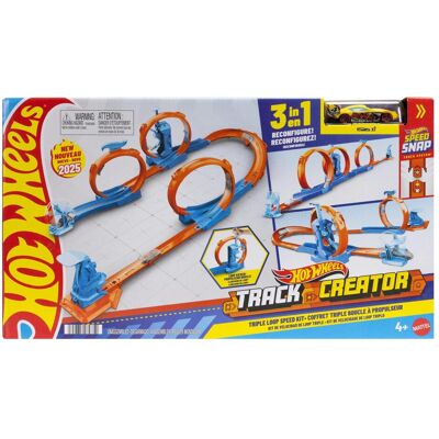 Hot Wheels Track Creator Triple Loop Kit - Publicité Hot Wheels Track Creator Triple Loop Kit - Publicité
