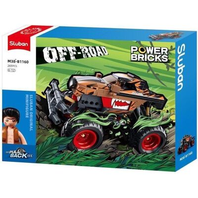 Sluban Power Bricks Off Road Racing - 269 Pièces - Jeu de Construction - Publicité Sluban Power Bricks Off Road Racing - 269 Pièces - Jeu de Construction - Publicité