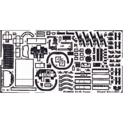 Eduard 1:72 Kit d'accessoires pour maquette Grumman EA-6B Prowler - Détails avion - Publicité Eduard 1:72 Kit d'accessoires pour maquette Grumman EA-6B Prowler - Détails avion - Publicité