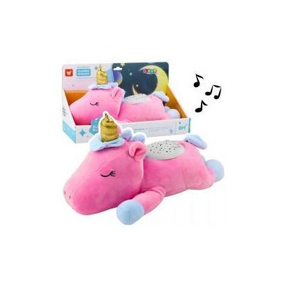 Lean Toys Lean Plüsch Einhorn Schlafend Kuschelig Projektor Ton Geräusch Rosa - Publicité Lean Toys Lean Plüsch Einhorn Schlafend Kuschelig Projektor Ton Geräusch Rosa - Publicité