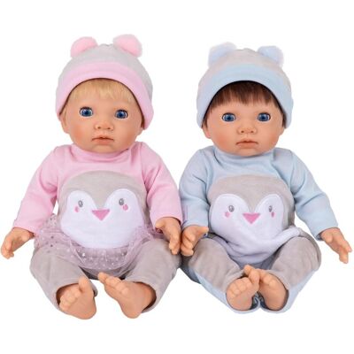 Tiny Treasures Baby Penguin Twin Doll Set - Doll Set - Publicité Tiny Treasures Baby Penguin Twin Doll Set - Doll Set - Publicité