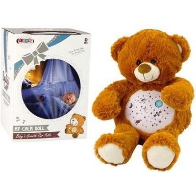 Leantoys - Bear - Brown - Night mode - Soft toy - Publicité Leantoys - Bear - Brown - Night mode - Soft toy - Publicité