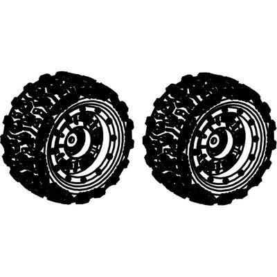 Absima Pre-glued Tire Set (2) - Publicité Absima Pre-glued Tire Set (2) - Publicité