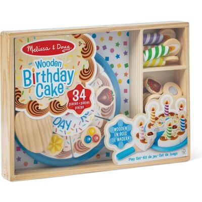 Spin Master, Épicerie : accessoires, Melissa & Doug - Holz Geburtstagskuchen - Publicité Spin Master, Épicerie : accessoires, Melissa & Doug - Holz Geburtstagskuchen - Publicité