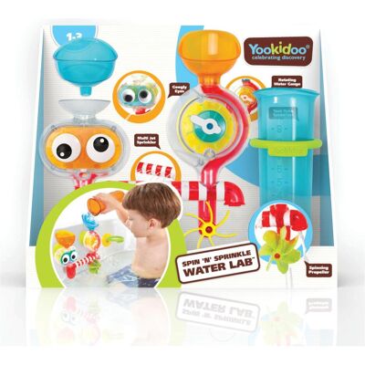 Jouet de bain multicolore Yookidoo - Laboratoire d'eau Spin 'N' Sprinkle - Accessoire pour bébé - Publicité Jouet de bain multicolore Yookidoo - Laboratoire d'eau Spin 'N' Sprinkle - Accessoire pour bébé - Publicité