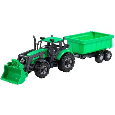 Tracteur Cavallino Toys Cavallino avec chargeur et remorque à bascule - Jouet tracteur - Publicité Tracteur Cavallino Toys Cavallino avec chargeur et remorque à bascule - Jouet tracteur - Publicité