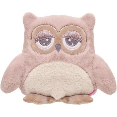 Beppe Chouette Abby rose et crème 23cm (23 cm) - Publicité Beppe Chouette Abby rose et crème 23cm (23 cm) - Publicité