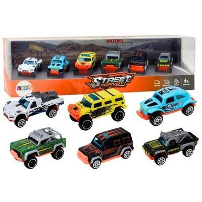 Lean Toys Set Metall-Geländewagen 1:64 6-tlg - Publicité Lean Toys Set Metall-Geländewagen 1:64 6-tlg - Publicité