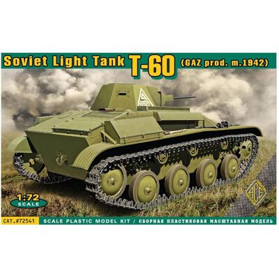 Ace GAZ prod., M.1942 - Char Léger T-60 Russe - Maquette 1:72 - Publicité Ace GAZ prod., M.1942 - Char Léger T-60 Russe - Maquette 1:72 - Publicité