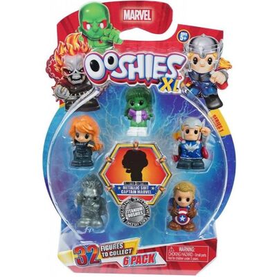 Disney Ooshies-Marvel Cards With 6 Collectible Figures - Publicité Disney Ooshies-Marvel Cards With 6 Collectible Figures - Publicité