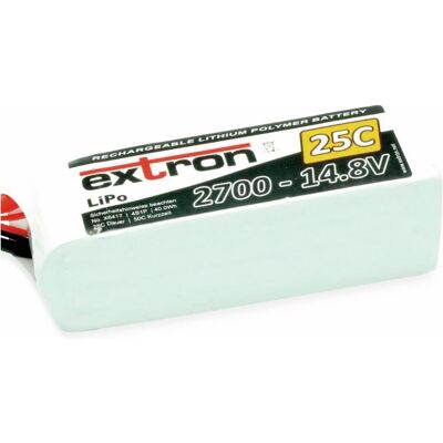 Extron Batterie LiPo X2 2700mAh 14,8V - Batterie LiPo - Publicité Extron Batterie LiPo X2 2700mAh 14,8V - Batterie LiPo - Publicité