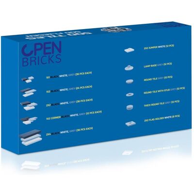 Open Bricks OB-BS8901 Jeu de Construction - Carrelages - Publicité Open Bricks OB-BS8901 Jeu de Construction - Carrelages - Publicité