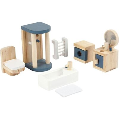 PolarB Viga Ensemble de salle de bain en bois pour poupées - Ensemble de salle de bain en bois pour poupées - Publicité PolarB Viga Ensemble de salle de bain en bois pour poupées - Ensemble de salle de bain en bois pour poupées - Publicité