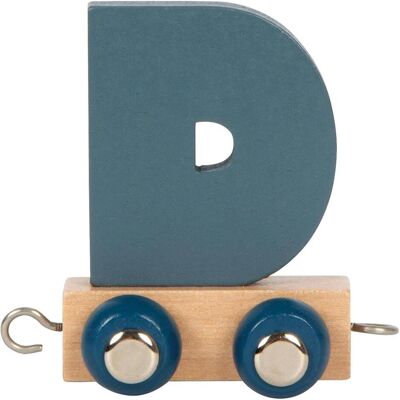 small foot, Lettre en bois + en tissu, Train alphabet polaire lettre D - Publicité small foot, Lettre en bois + en tissu, Train alphabet polaire lettre D - Publicité