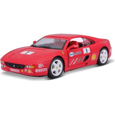 Bburago Ferrari R&P F355 Challenge Racing 1/24 rouge - Publicité Bburago Ferrari R&P F355 Challenge Racing 1/24 rouge - Publicité