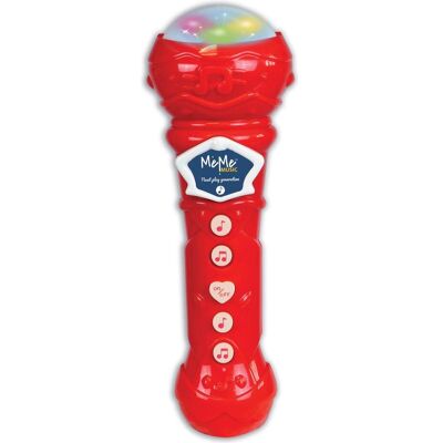 Microphone MeMe Music - Sons d'Animaux - Effets Lumineux - Microphone Karaoke - Publicité Microphone MeMe Music - Sons d'Animaux - Effets Lumineux - Microphone Karaoke - Publicité