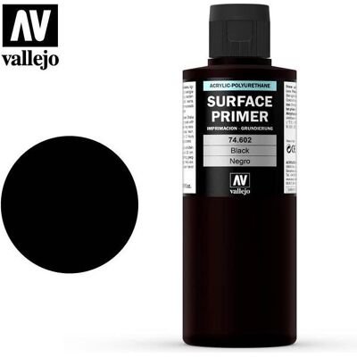 Peinture acrylique noire Prince August - Primaire de surface 200ml - Publicité Peinture acrylique noire Prince August - Primaire de surface 200ml - Publicité