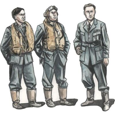 CMK Barracuda Crew Members-Standing (3 fig.) - Publicité CMK Barracuda Crew Members-Standing (3 fig.) - Publicité
