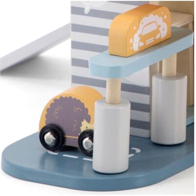 Viga Toys PolarB Parking et Garage avec Hélicoptère - Publicité Viga Toys PolarB Parking et Garage avec Hélicoptère - Publicité