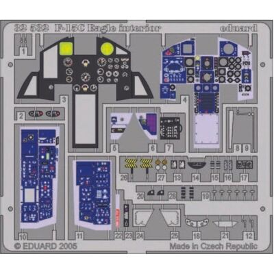 Accessoires intérieurs Eduard F-15C Eagle - Échelle 1:32 - Accessoire Modèle d'Avion - Publicité Accessoires intérieurs Eduard F-15C Eagle - Échelle 1:32 - Accessoire Modèle d'Avion - Publicité