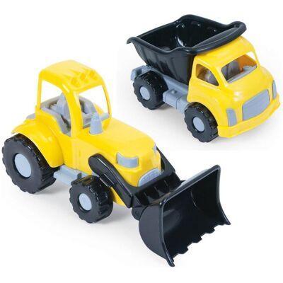 Ensemble de Véhicules de Construction Jumbo Dolu - Set de Camions et Chargeurs - Publicité Ensemble de Véhicules de Construction Jumbo Dolu - Set de Camions et Chargeurs - Publicité