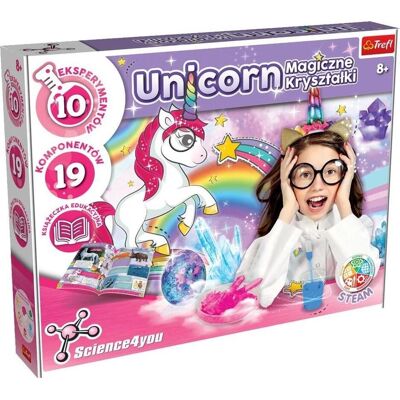 Cristaux magiques Unicorn Trefl S4Y grand 61390 - Kit scientifique - Publicité Cristaux magiques Unicorn Trefl S4Y grand 61390 - Kit scientifique - Publicité