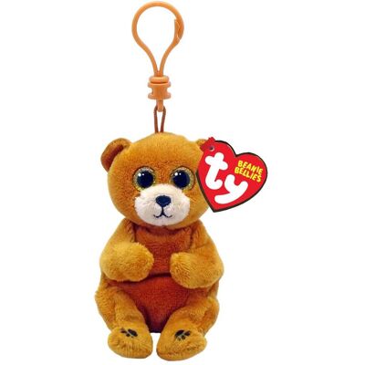 Ty Beanie Babies Bellies Clip Duncan Ours 10cm - Publicité Ty Beanie Babies Bellies Clip Duncan Ours 10cm - Publicité