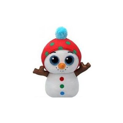 Ty Bonnet Boo Père Noël Bonhomme de Neige (15 cm) - Publicité Ty Bonnet Boo Père Noël Bonhomme de Neige (15 cm) - Publicité