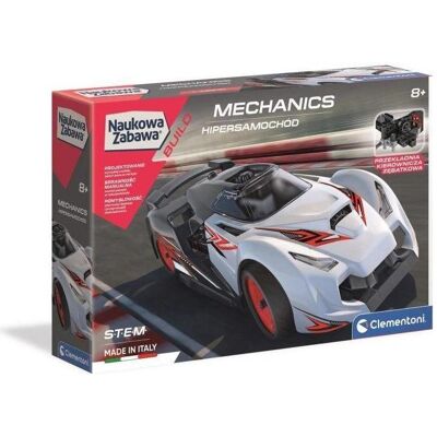 Clementoni laboratoire de mécanique. Voiture de course hypercar - Publicité Clementoni laboratoire de mécanique. Voiture de course hypercar - Publicité
