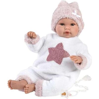 Poupée bébé Llorens 63648 - Pleure 36cm Rose - Publicité Poupée bébé Llorens 63648 - Pleure 36cm Rose - Publicité