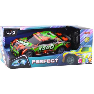 Lean Toys Ferngesteuertes Rennauto Leuchtendes Gehäuse Orange Und Grün - Publicité Lean Toys Ferngesteuertes Rennauto Leuchtendes Gehäuse Orange Und Grün - Publicité