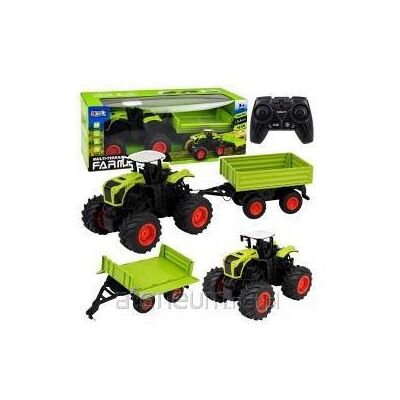 Lean Toys Tracteur agricole de grande taille avec remorque à benne basculante, télécommandé RC, échelle 1:16 - Publicité Lean Toys Tracteur agricole de grande taille avec remorque à benne basculante, télécommandé RC, échelle 1:16 - Publicité