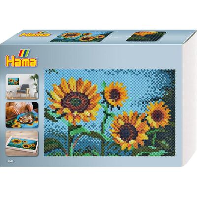 Hama Marque Modèle 3608 - Art Tournesols - Ensemble de Perles Créatives - Publicité Hama Marque Modèle 3608 - Art Tournesols - Ensemble de Perles Créatives - Publicité