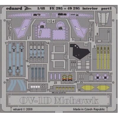 Intérieur Eduard Grumman OV-1D Mohawk - Accessoire de Maquette 1:48 - Publicité Intérieur Eduard Grumman OV-1D Mohawk - Accessoire de Maquette 1:48 - Publicité