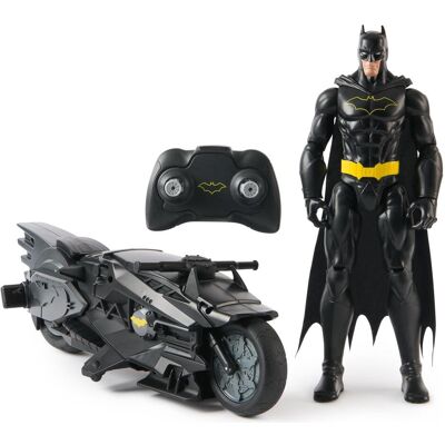 Batman Batcycle + 30cm Actionfigur - Publicité Batman Batcycle + 30cm Actionfigur - Publicité