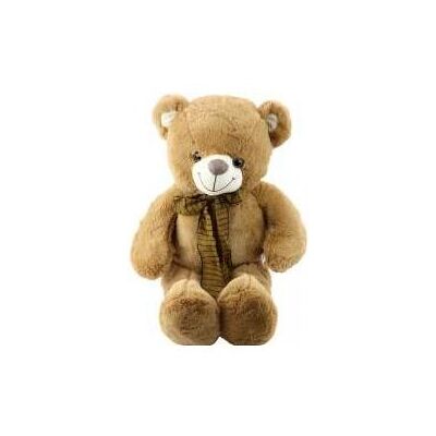 Lean Toys Lean Plüsch-Maskottchen Teddybär Zum Knuddeln Mit Brauner Streifendecke 60Cm (60 cm) - Publicité Lean Toys Lean Plüsch-Maskottchen Teddybär Zum Knuddeln Mit Brauner Streifendecke 60Cm (60 cm) - Publicité