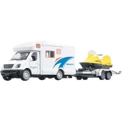 Toi-Toys - Pull-Back Camper avec Remorque - Véhicule Jouet - Publicité Toi-Toys - Pull-Back Camper avec Remorque - Véhicule Jouet - Publicité
