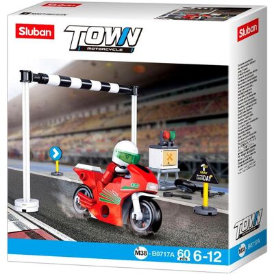 Sluban M38-b0717a - Moto de course - Jouet de construction - Publicité Sluban M38-b0717a - Moto de course - Jouet de construction - Publicité