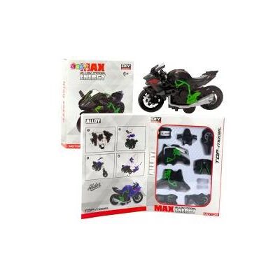 Lean Toys Motorrad zum Zusammenbauen, Schrauben, Metall, 1:14, DIY, Grün-Schwarz - Publicité Lean Toys Motorrad zum Zusammenbauen, Schrauben, Metall, 1:14, DIY, Grün-Schwarz - Publicité