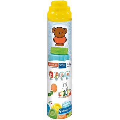 Clementoni Baby - nijntje Boris Clemmy Blocs doux en cylindre, 5 pcs. Multi couleurs - Jouet pour bébé - Publicité Clementoni Baby - nijntje Boris Clemmy Blocs doux en cylindre, 5 pcs. Multi couleurs - Jouet pour bébé - Publicité