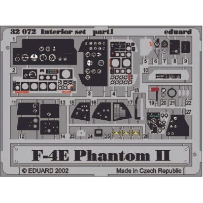 Accessoire intérieur Eduard F-4E Phantom Prémoulé pour maquettes - Publicité Accessoire intérieur Eduard F-4E Phantom Prémoulé pour maquettes - Publicité
