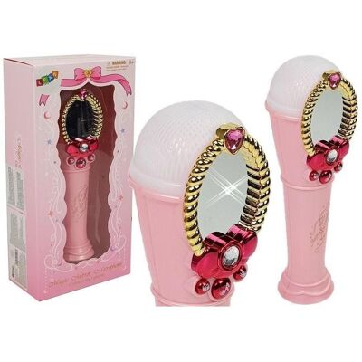 Microphone avec Miroir Rose et Lumières USB LEANToys - Microphone Jouet - Publicité Microphone avec Miroir Rose et Lumières USB LEANToys - Microphone Jouet - Publicité