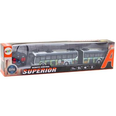 Lean Toys Stadt Trolleybus Ferngesteuert Rc Lichter Öffentlicher Verkehr - Publicité Lean Toys Stadt Trolleybus Ferngesteuert Rc Lichter Öffentlicher Verkehr - Publicité