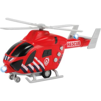 Hélicoptère de Pompiers Toi-Toys avec Lumière et Son - Publicité Hélicoptère de Pompiers Toi-Toys avec Lumière et Son - Publicité