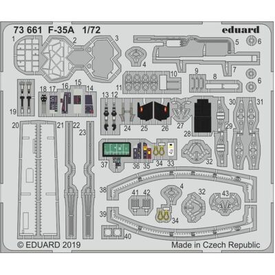Accessoires de Maquette F-35A Eduard - Échelle 1:72 - Publicité Accessoires de Maquette F-35A Eduard - Échelle 1:72 - Publicité