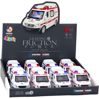 Lean Toys Lean Polizei Krankenwagen Lkw Krankenwagen Offene Türen Fahren Lichter Sound Mix - Publicité Lean Toys Lean Polizei Krankenwagen Lkw Krankenwagen Offene Türen Fahren Lichter Sound Mix - Publicité