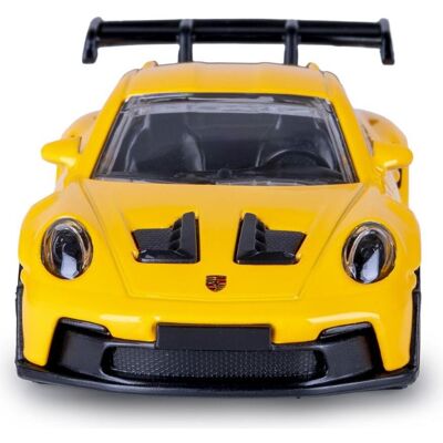 Jamara Porsche 911 GT3 RS Diecast 1:43 gelb - Publicité Jamara Porsche 911 GT3 RS Diecast 1:43 gelb - Publicité