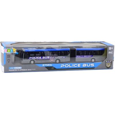 Lean Toys RC Polizei Gelenkbus Ferngesteuert Lichter Grau 1:32 - Publicité Lean Toys RC Polizei Gelenkbus Ferngesteuert Lichter Grau 1:32 - Publicité