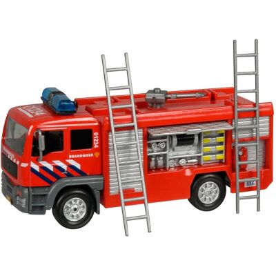 Camion de Pompiers en Métal Kids Globe - 13cm - Lumière & Son - Voiture Jouet - Publicité Camion de Pompiers en Métal Kids Globe - 13cm - Lumière & Son - Voiture Jouet - Publicité